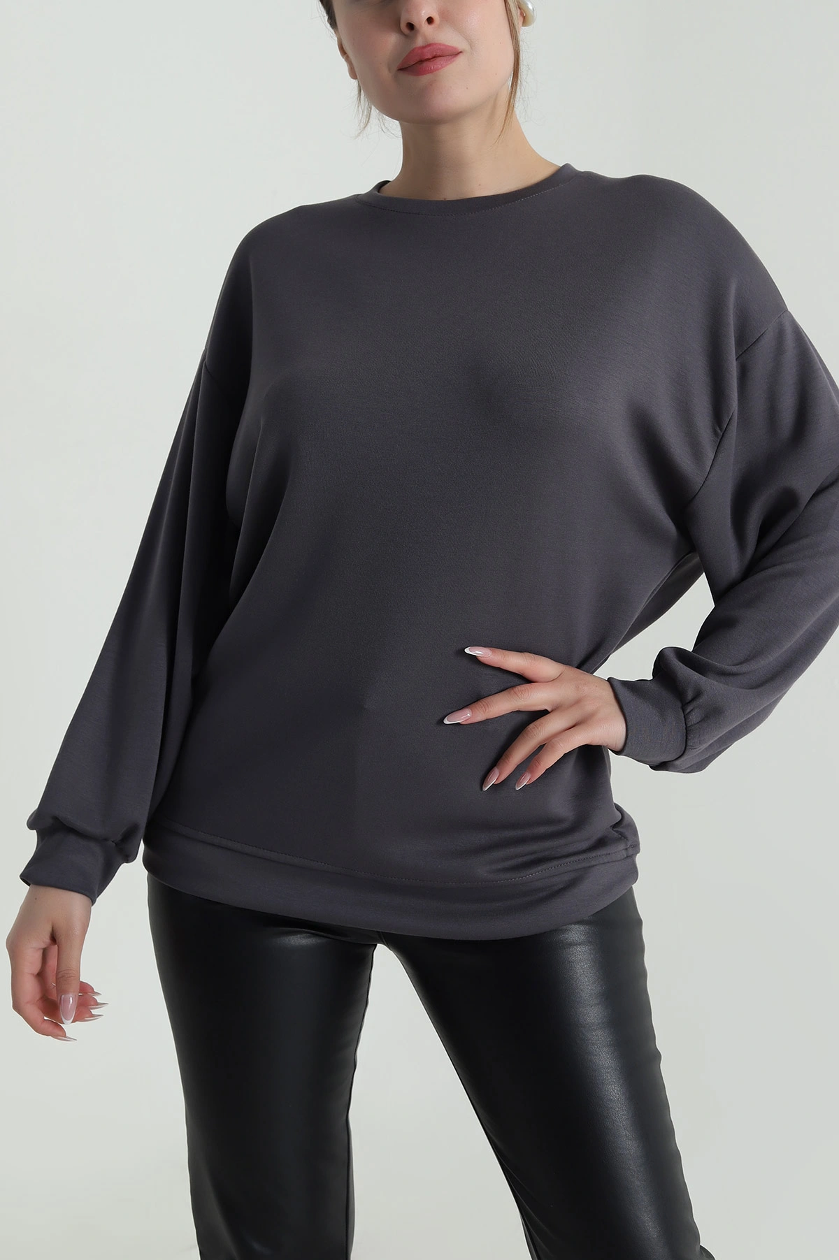 Antrasit Lİkralı Oysho Kadın Tunik 486340