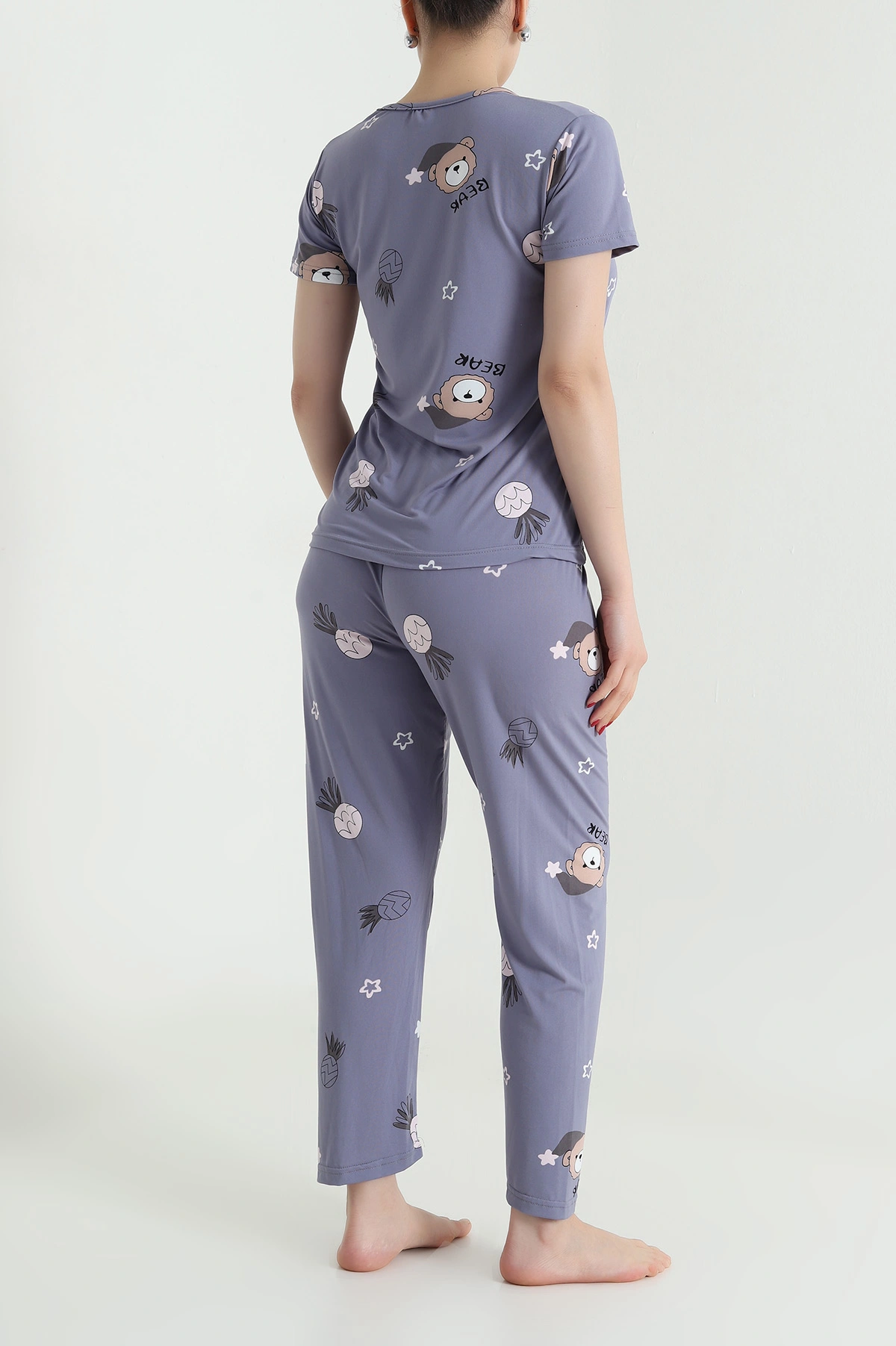 Antrasit Milan Kadın Pijama Takımı 466492