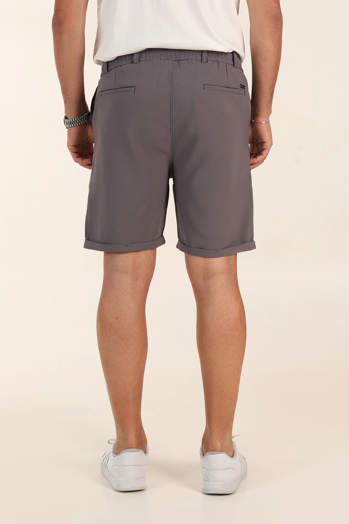Antrasit Relaxed Fit Double Kumaş Duble Paça Erkek Şort 382255