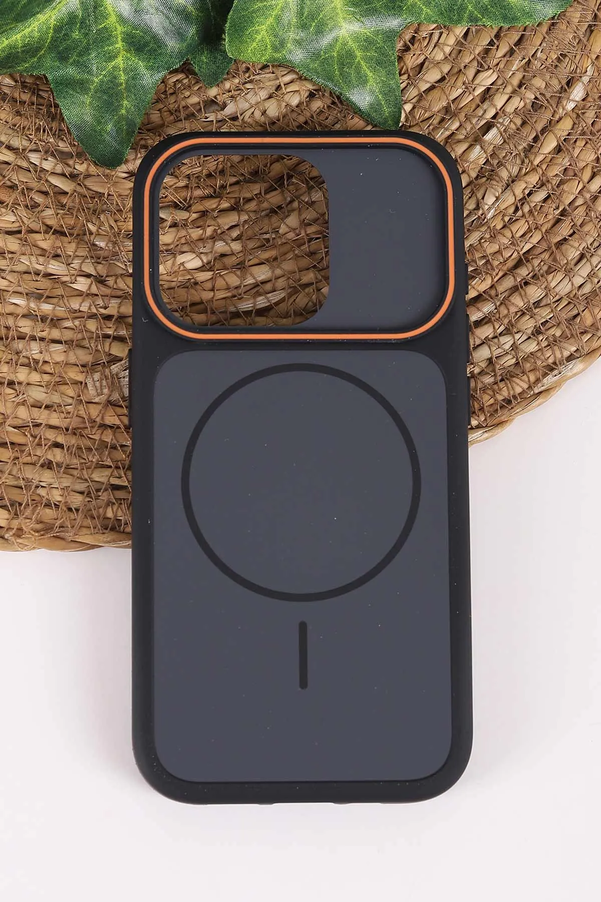 Antrasit TeknoCase İPhone 15 Pro Uyumlu Vincent Case Serisi Sert Silikon Telefon Kılıfı 457885