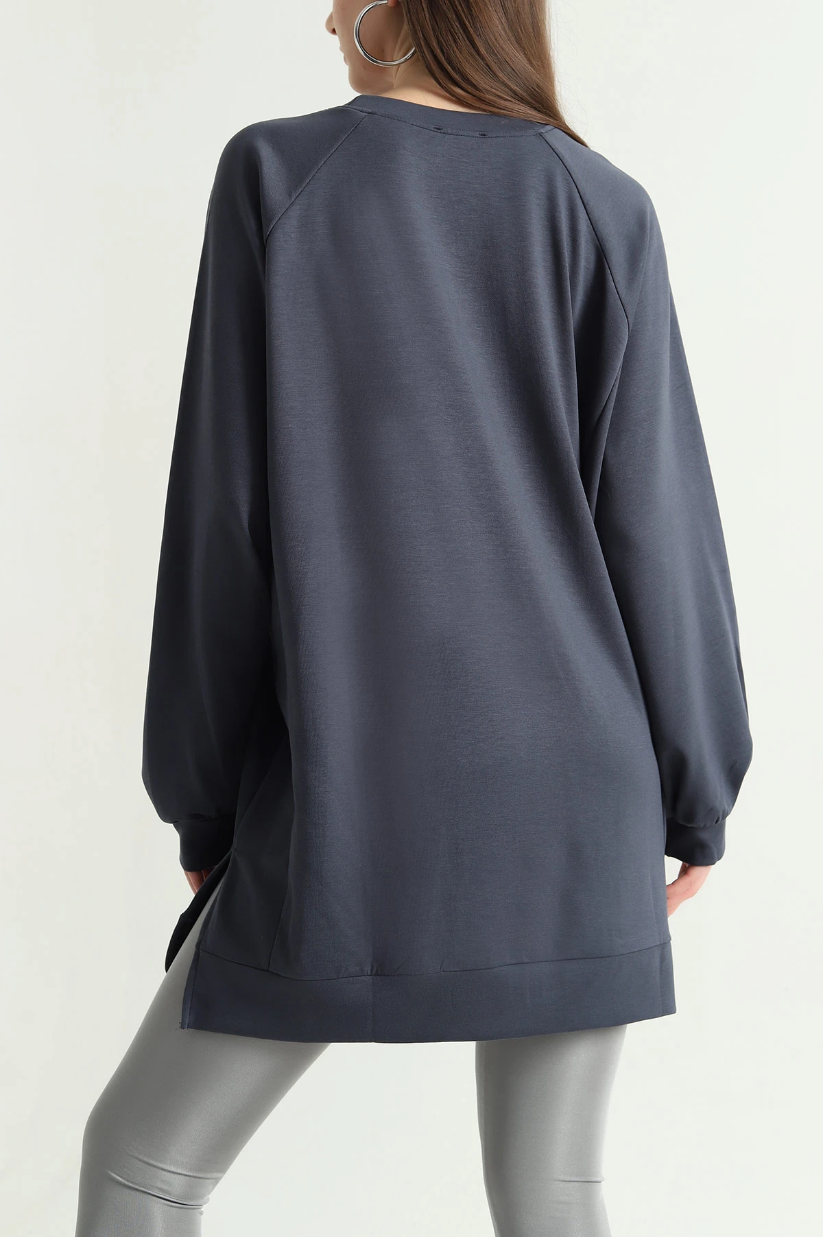 Antrasit Yanları Parçalı Oysho Tunik 339075
