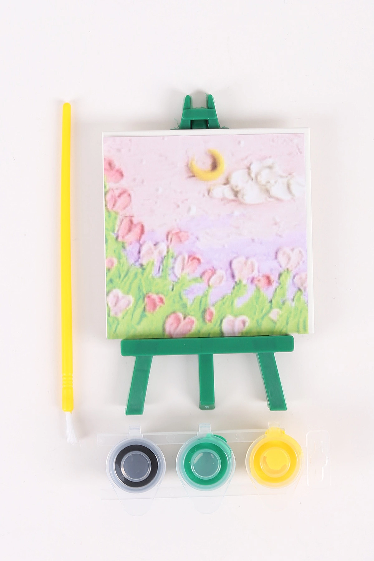Ark Mini Sanat Atölyesi Şövaleli Tuval ve Boya Seti (9x9 cm) 457603