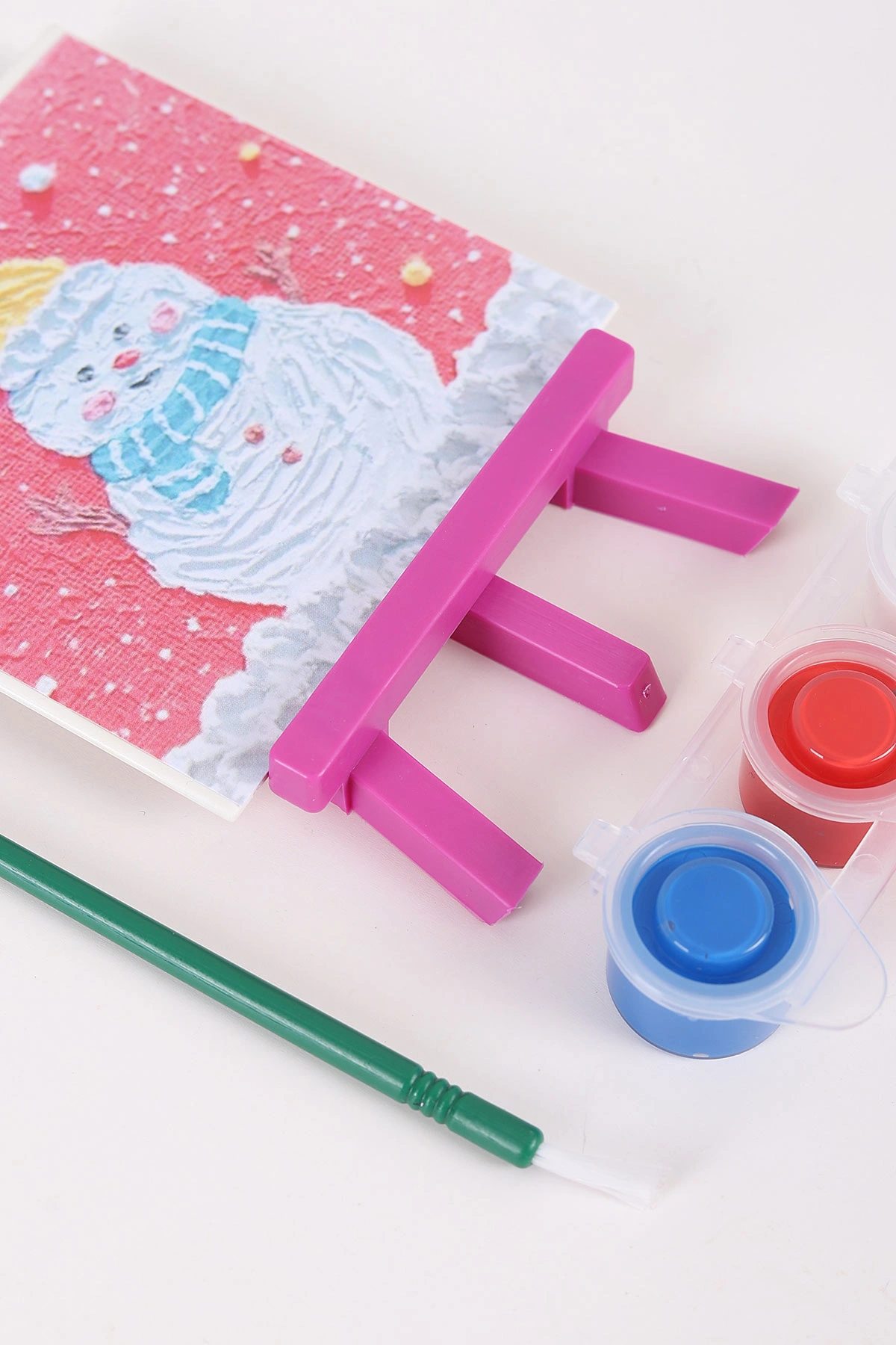 Ark Mini Sanat Atölyesi Şövaleli Tuval ve Boya Seti (9x9 cm) 457604