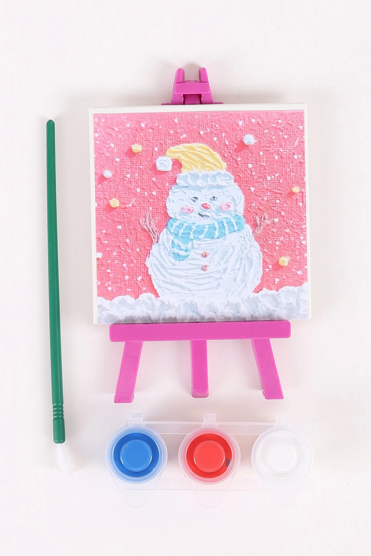 Ark Mini Sanat Atölyesi Şövaleli Tuval ve Boya Seti (9x9 cm) 457604