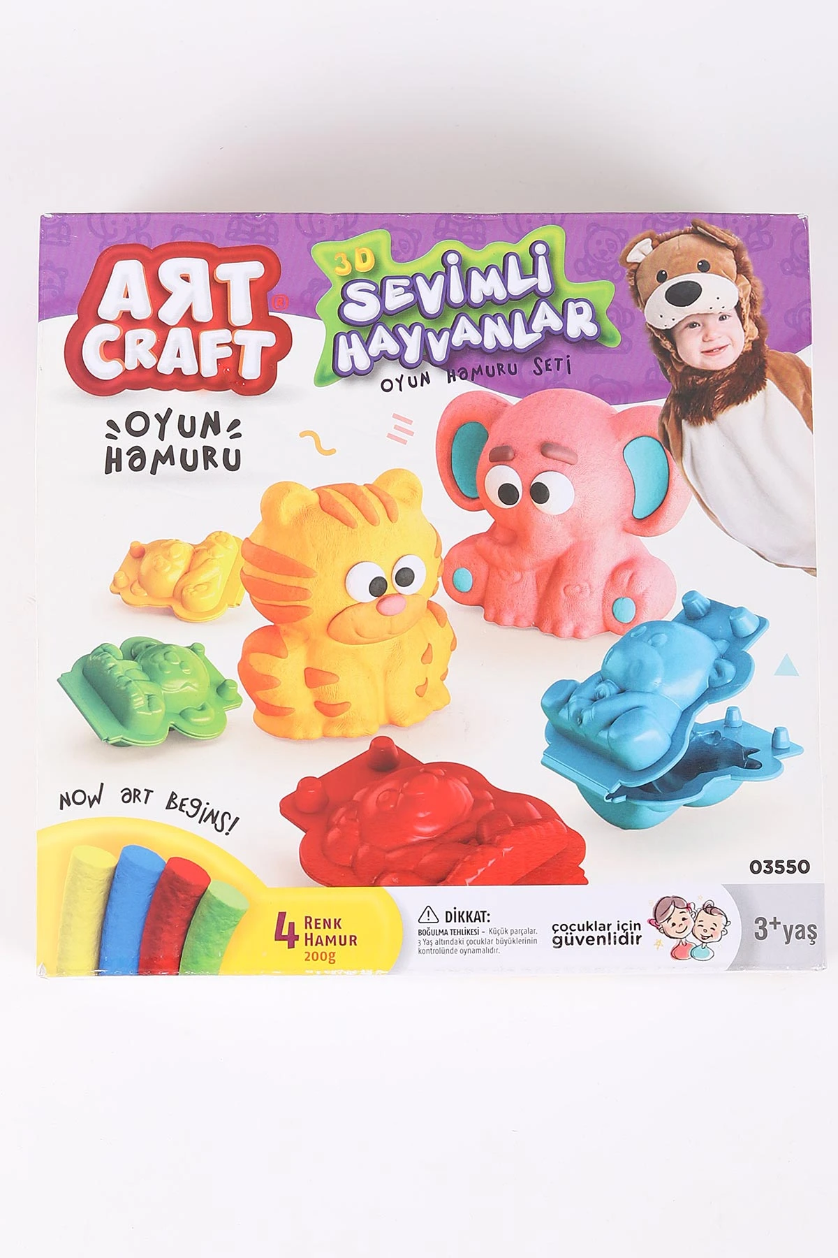 Art Craft 3D Sevimli Hayvanlar Hamur Set 200 Gr 427624