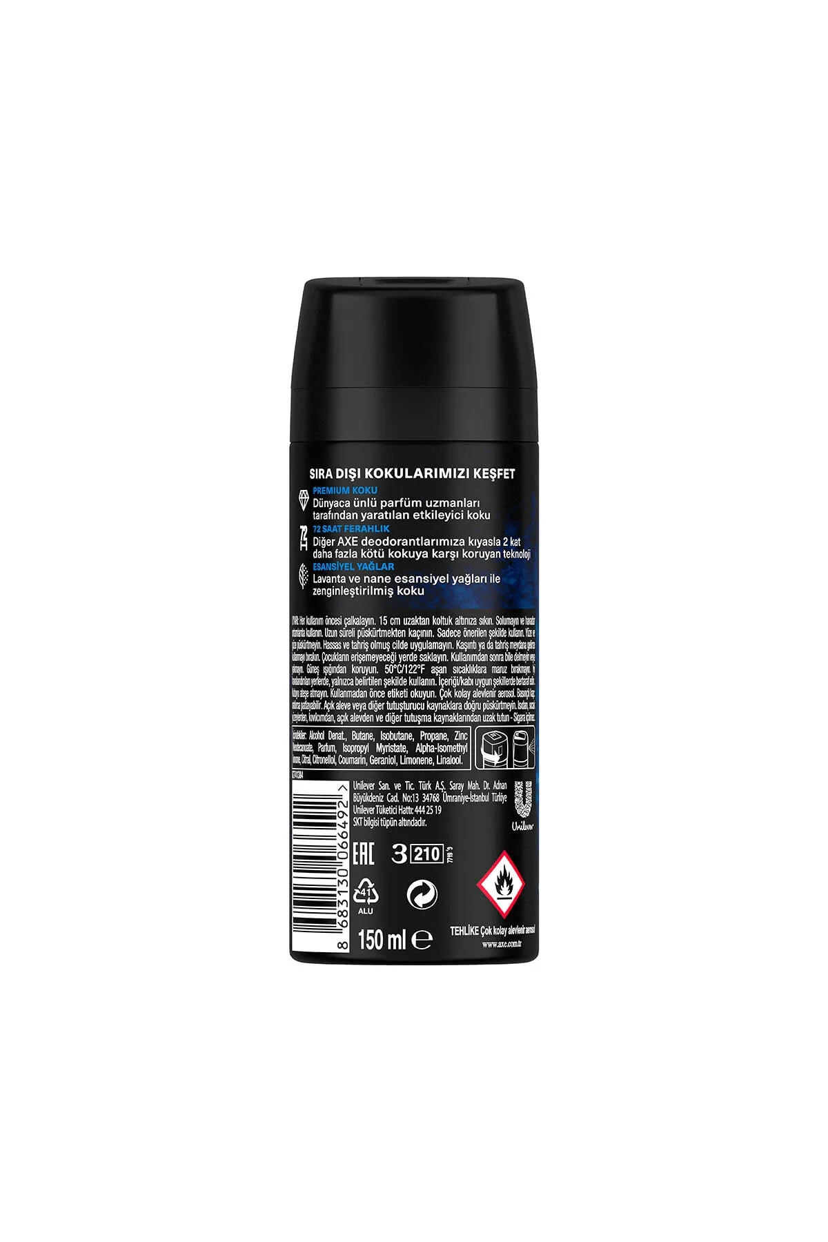 Axe Blue Lavender Body Sprey Erkek Deodorant 150 Ml 315289
