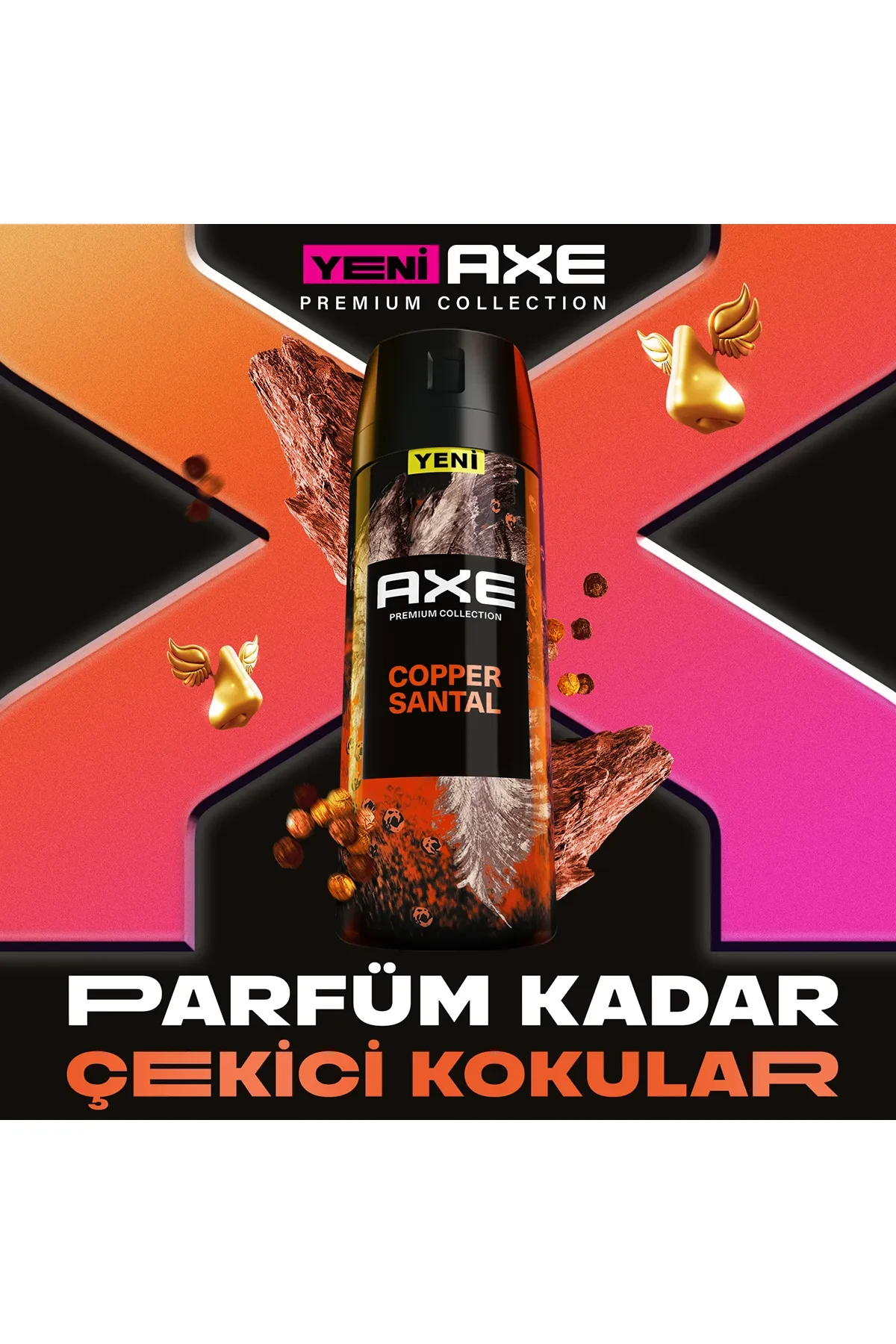 Axe Copper Santal Body Sprey Erkek Deodorant 150 Ml  315290