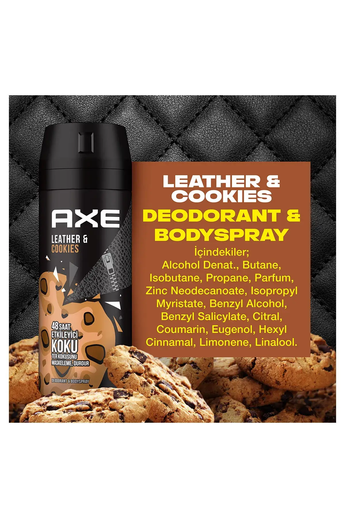 Axe Leather & Cookies Erkek Deodorant Sprey 150 ml 286729