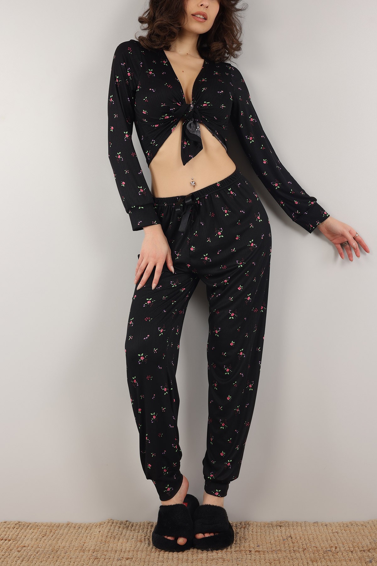 Bağlamalı Bayan Pijama Takımı 153902