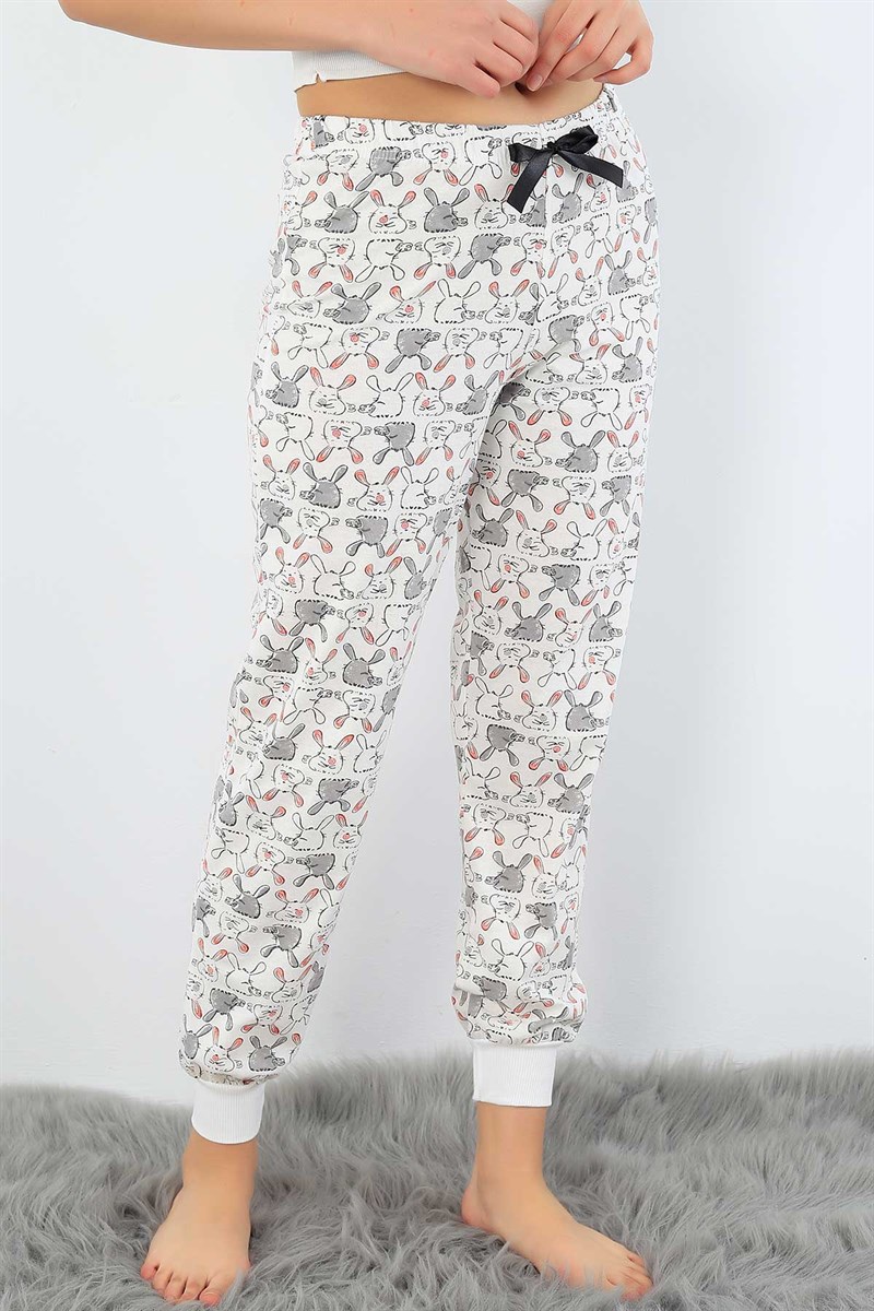 Baskılı Bayan Pijama Altı 32260