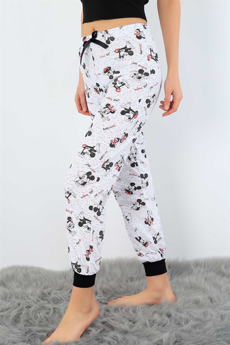 Baskılı Bayan Pijama Altı 32261