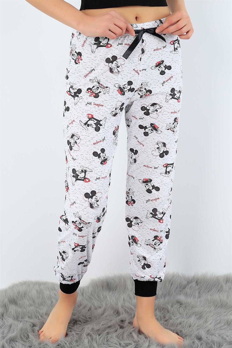 Baskılı Bayan Pijama Altı 32261