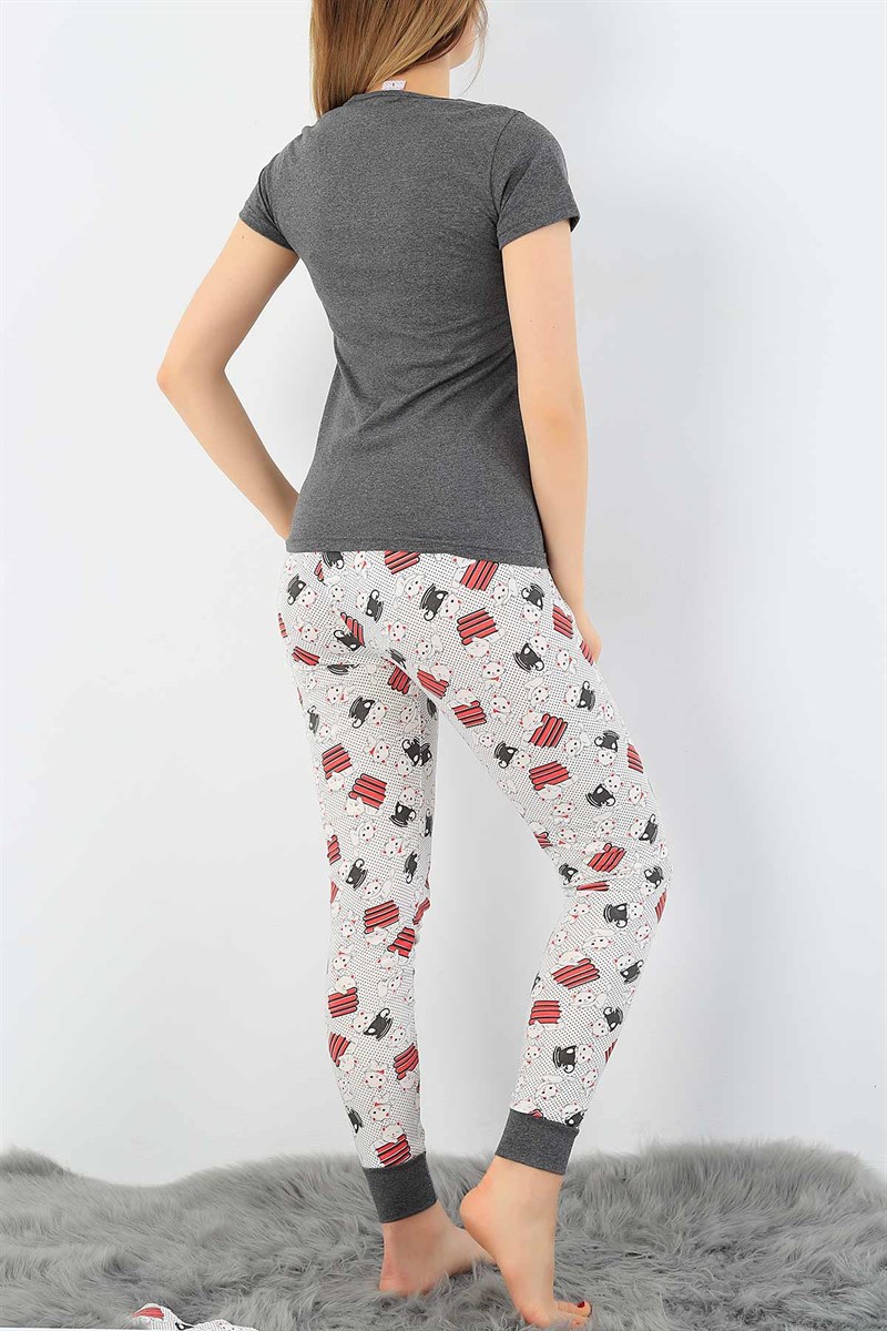 Baskılı Bayan Pijama Takımı 33469