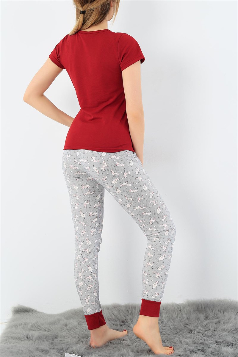 Baskılı Bayan Pijama Takımı 33470
