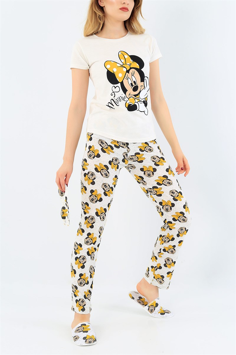 Baskılı Bayan Pijama Takımı 35743