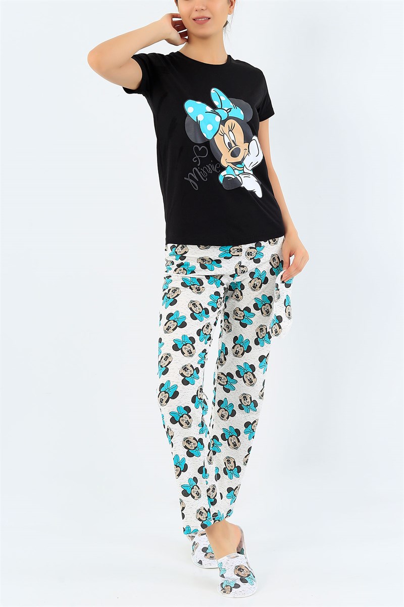 Baskılı Bayan Pijama Takımı 35744