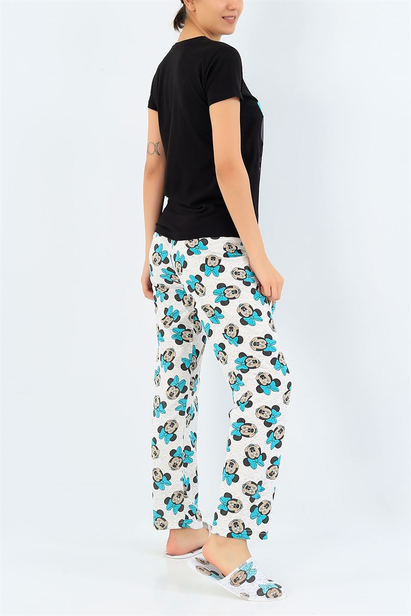 Baskılı Bayan Pijama Takımı 35744