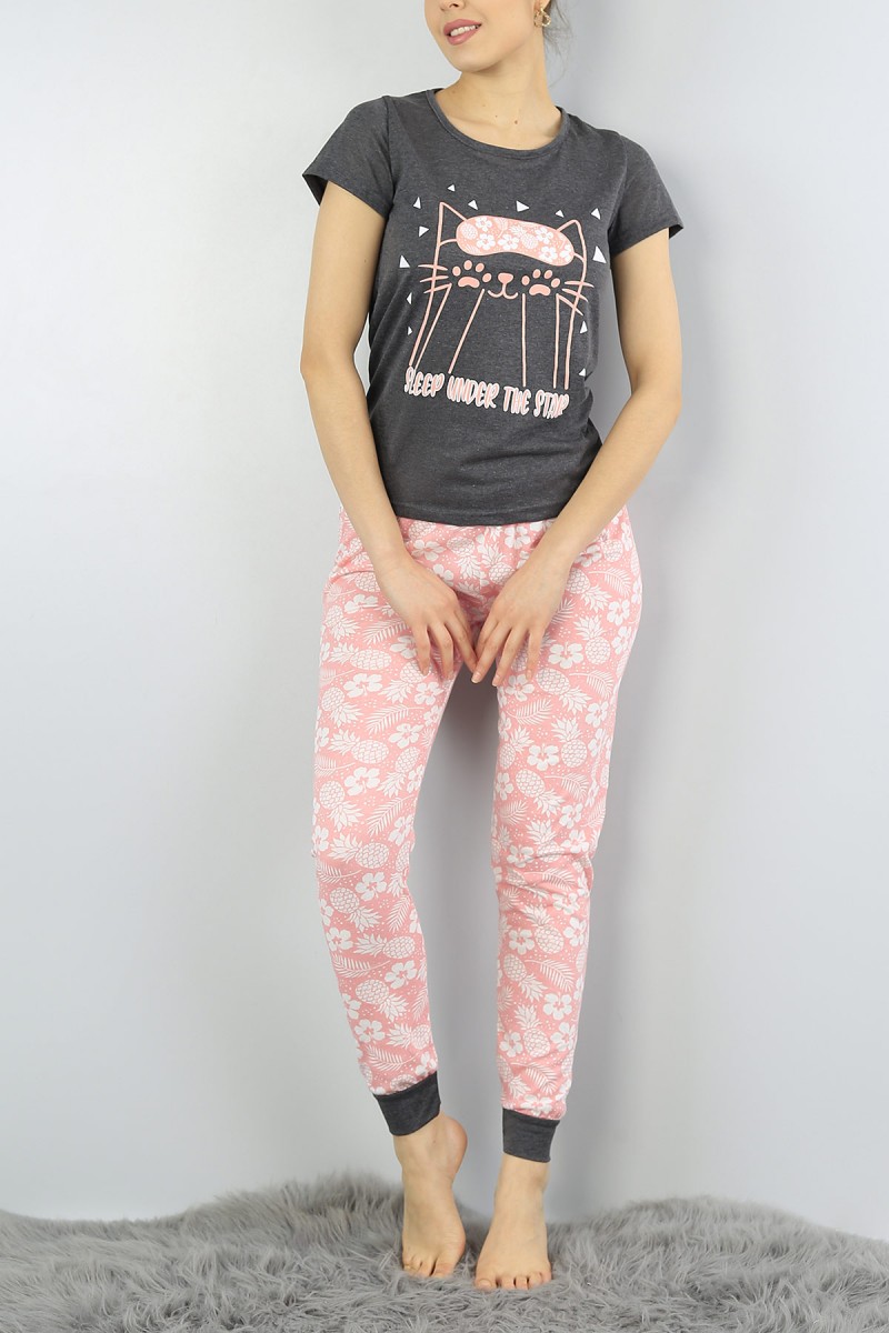 Baskılı Bayan Pijama Takımı 54932