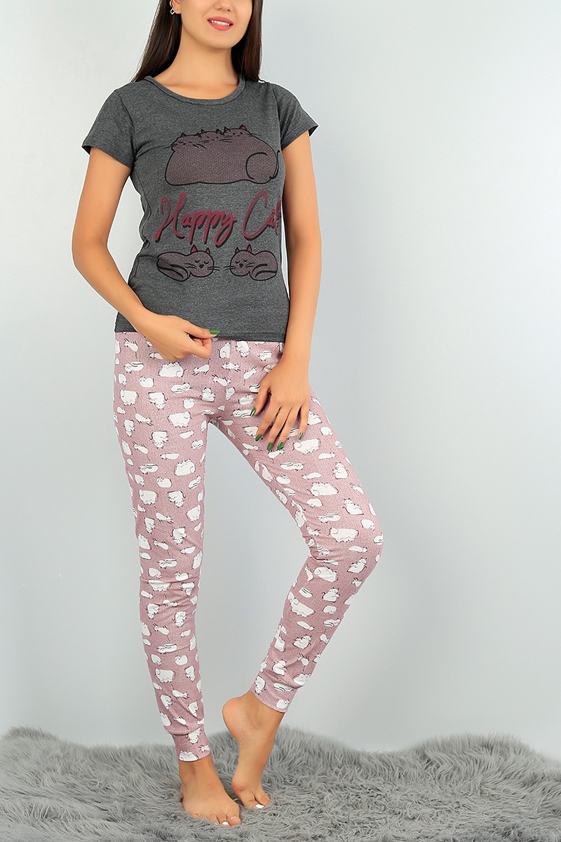 Baskılı Bayan Pijama Takımı 73459