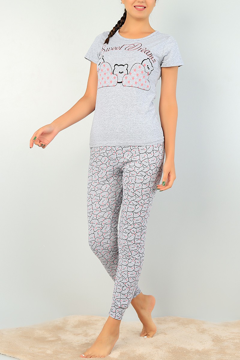 Baskılı Bayan Pijama Takımı 73460