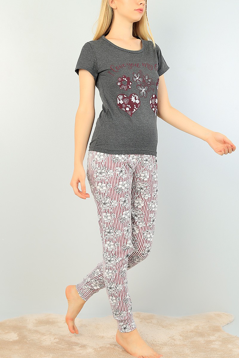 Baskılı Bayan Pijama Takımı 73468