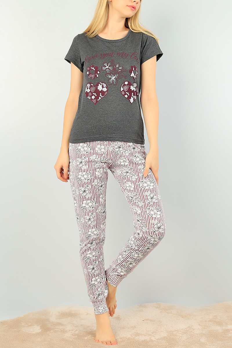 Baskılı Bayan Pijama Takımı 73468