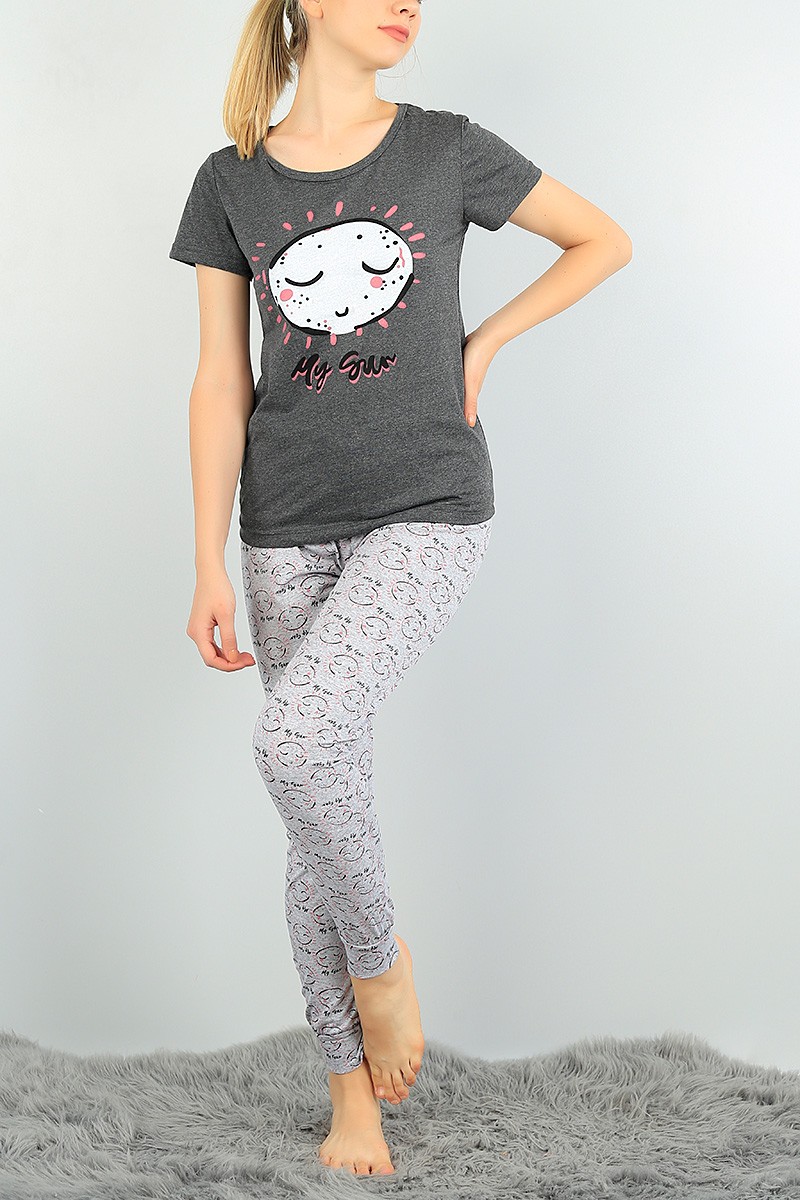 Baskılı Bayan Pijama Takımı 73496