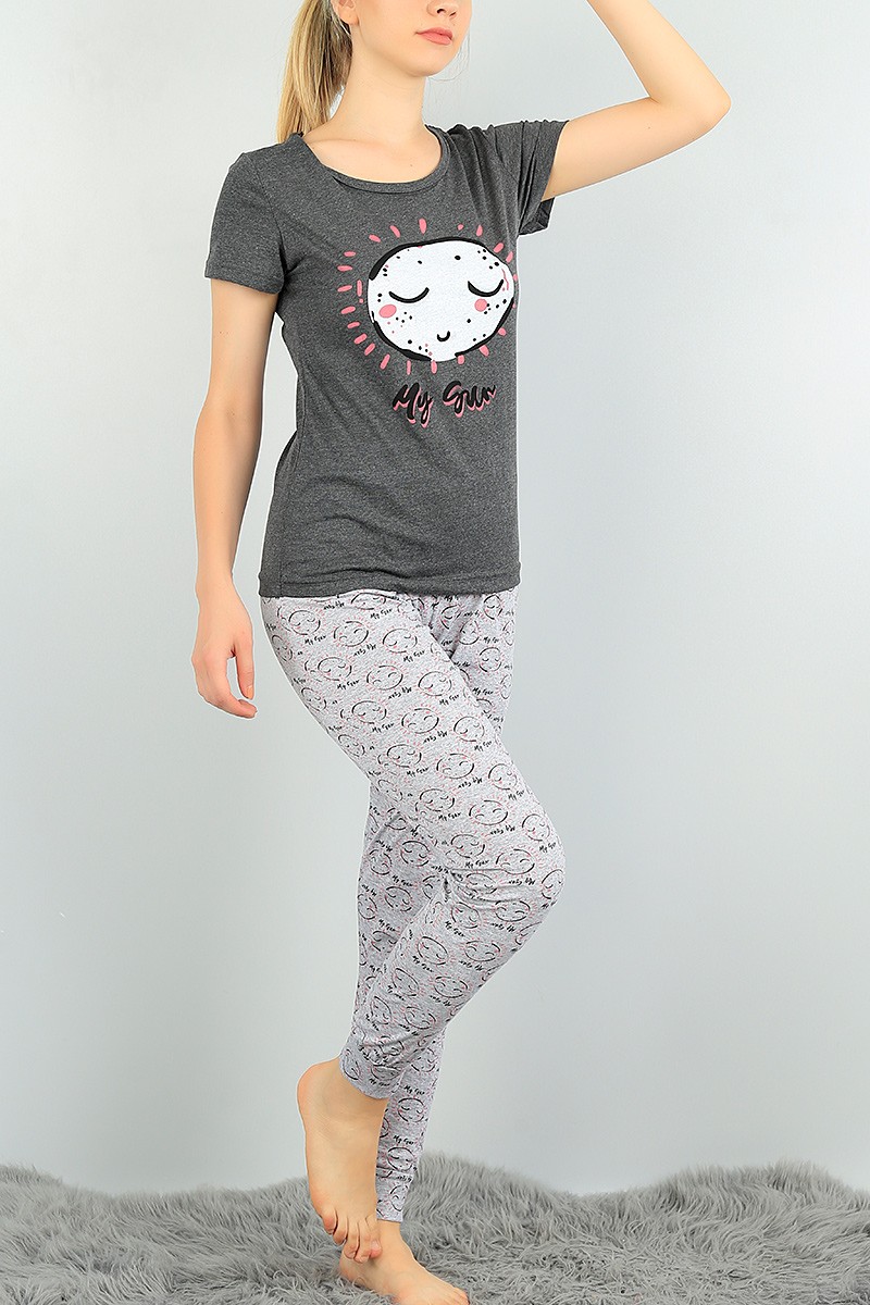 Baskılı Bayan Pijama Takımı 73496