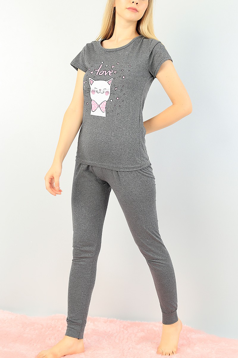 Baskılı Bayan Pijama Takımı 73591