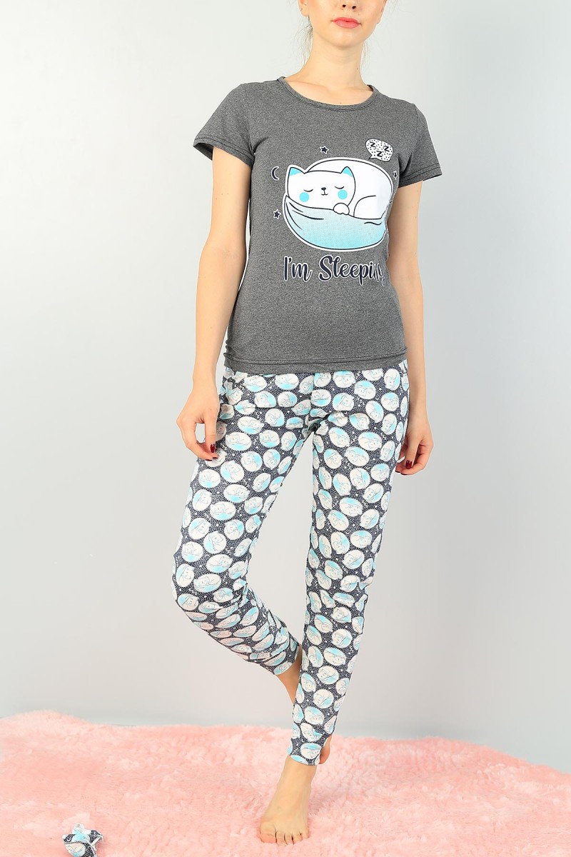 Baskılı Bayan Pijama Takımı 73631