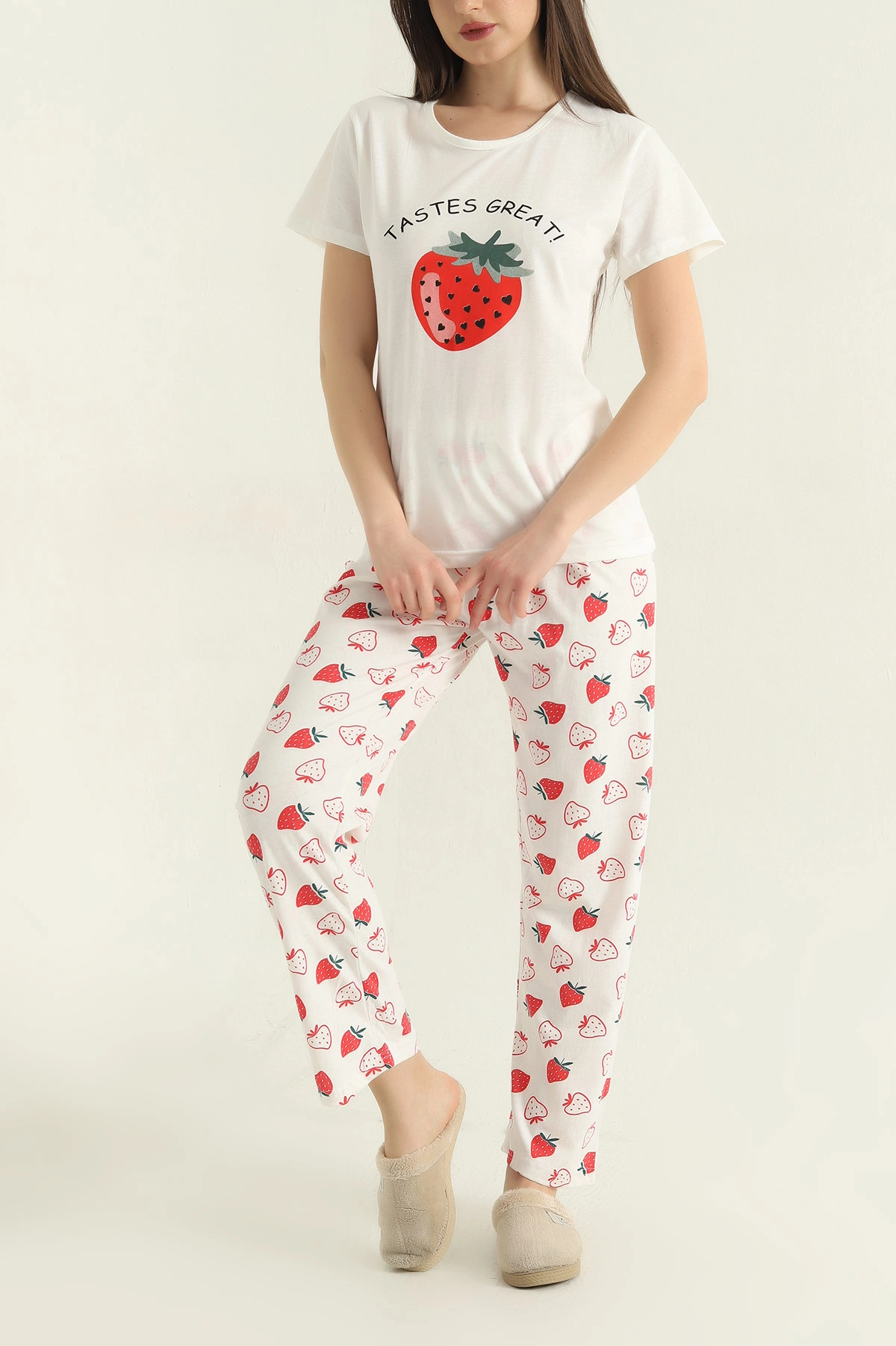 Baskılı Kadın Pijama Takımı 357154