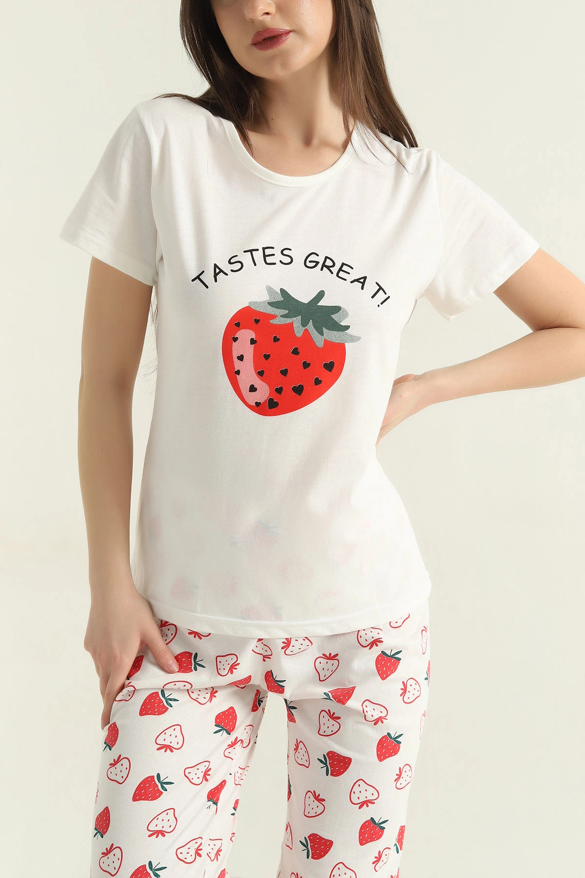 Baskılı Kadın Pijama Takımı 357154