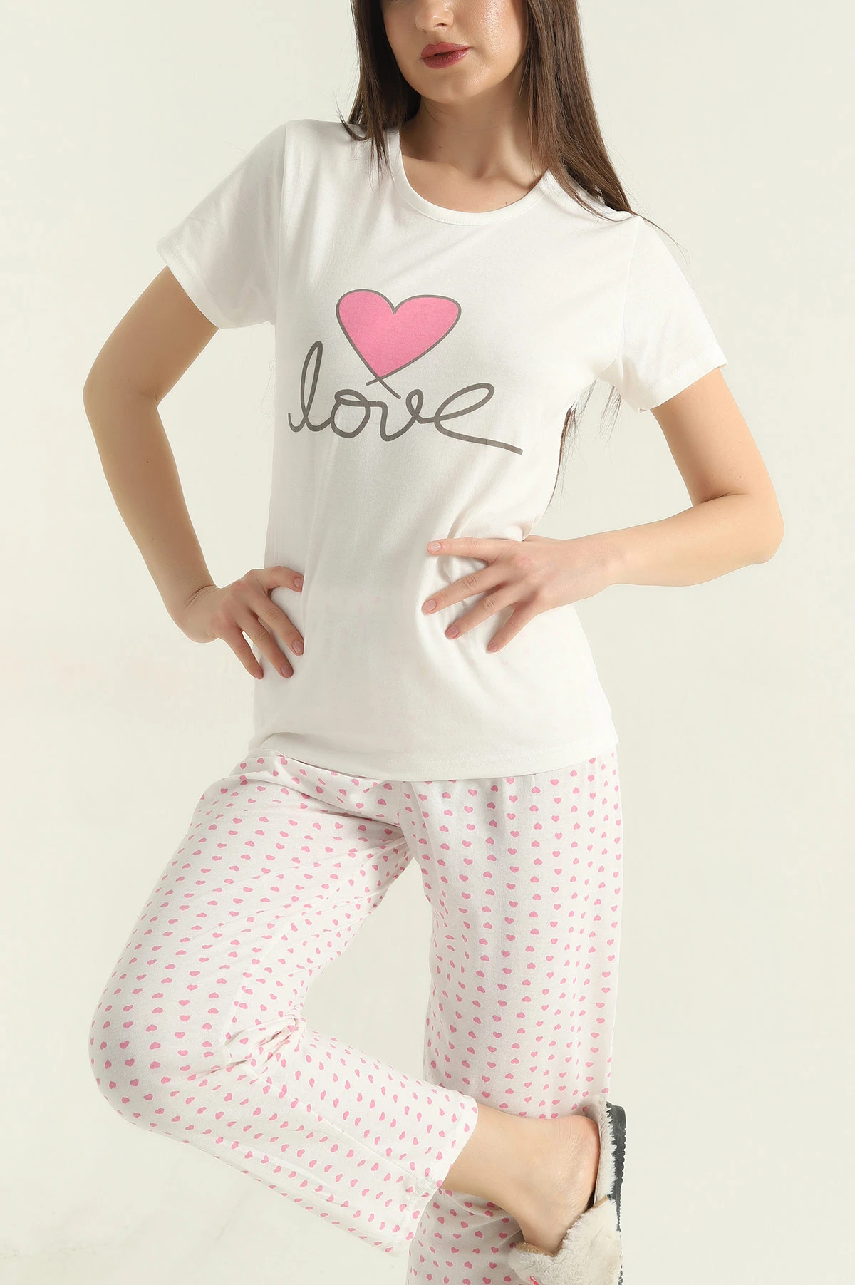 Baskılı Kadın Pijama Takımı 357156