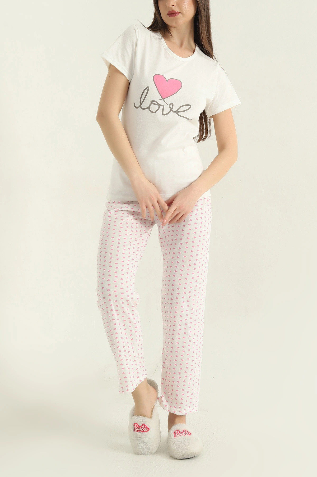 Baskılı Kadın Pijama Takımı 357156