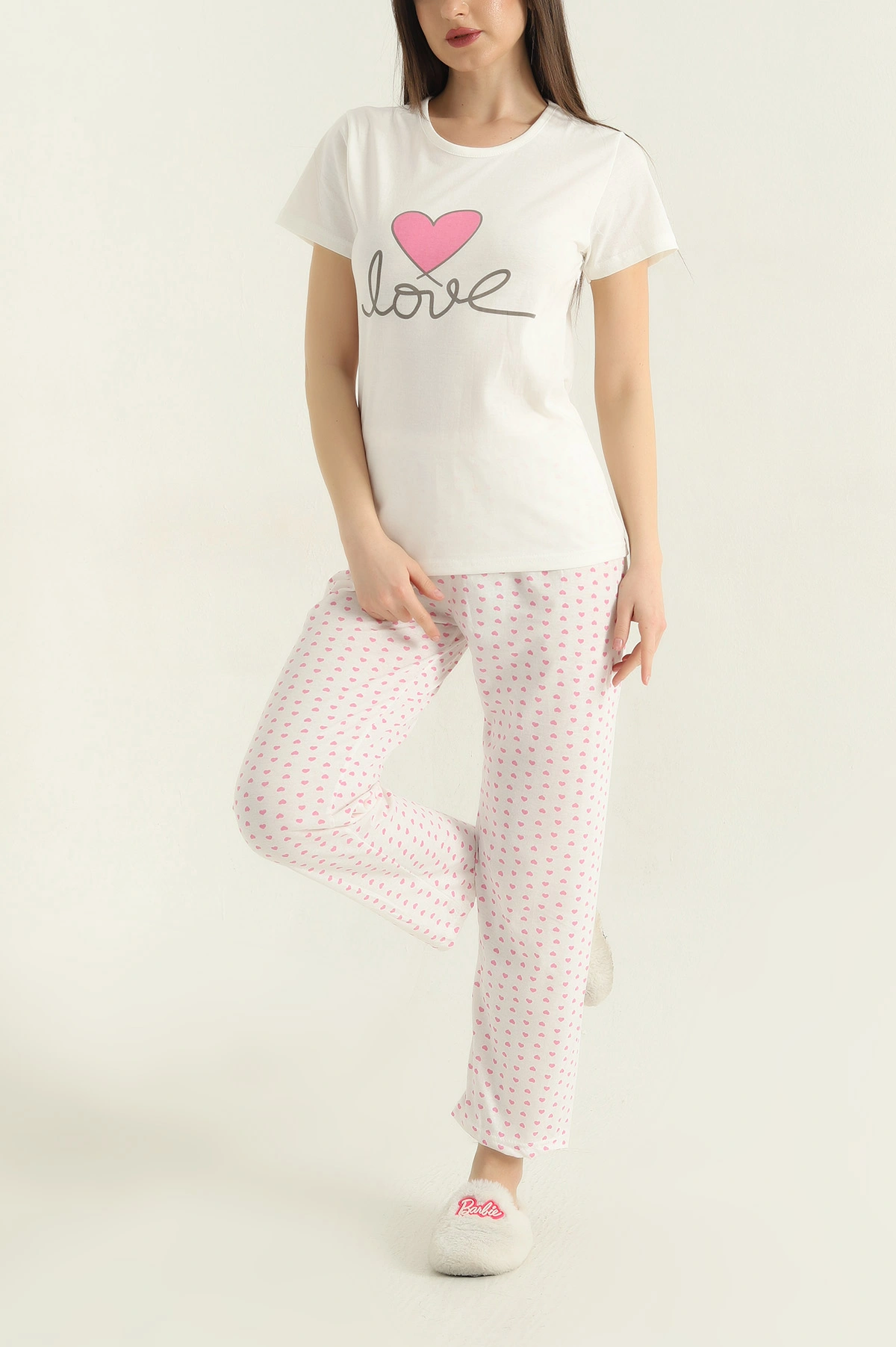 Baskılı Kadın Pijama Takımı 357156