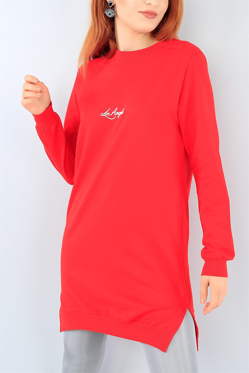 Baskılı Kırmızı Tunik 38481
