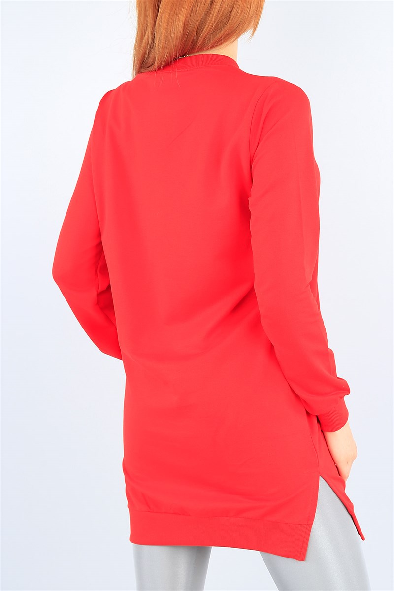 Baskılı Kırmızı Tunik 38481