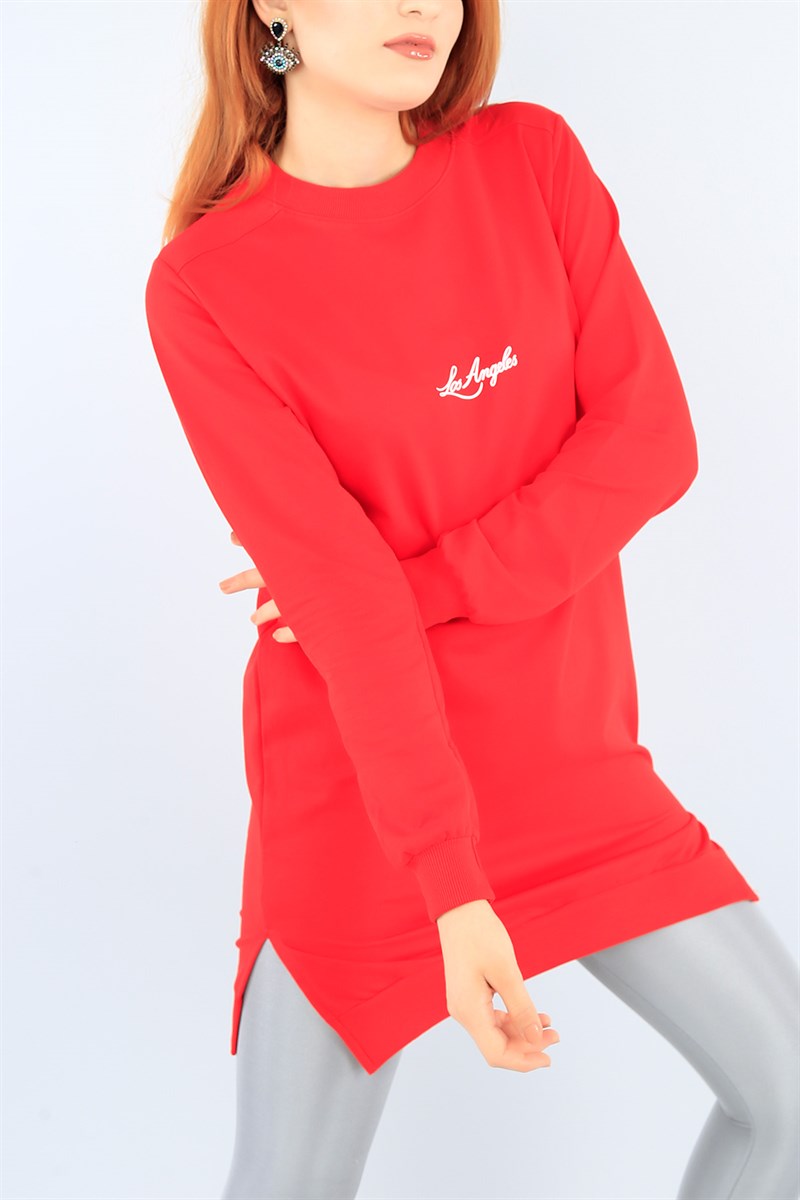 Baskılı Kırmızı Tunik 38481