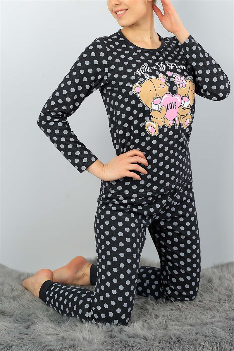 Baskılı Likralı Bayan Pijama Takımı 45779