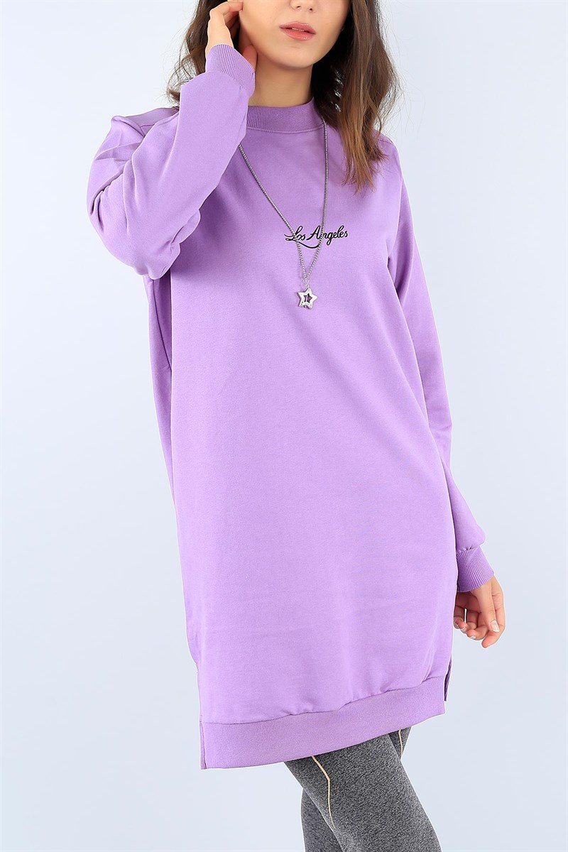 Baskılı Lila Tunik 38482