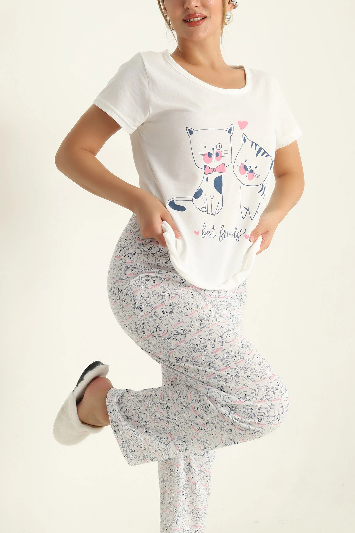 Baskılı Süprem Pijama Takımı 288927