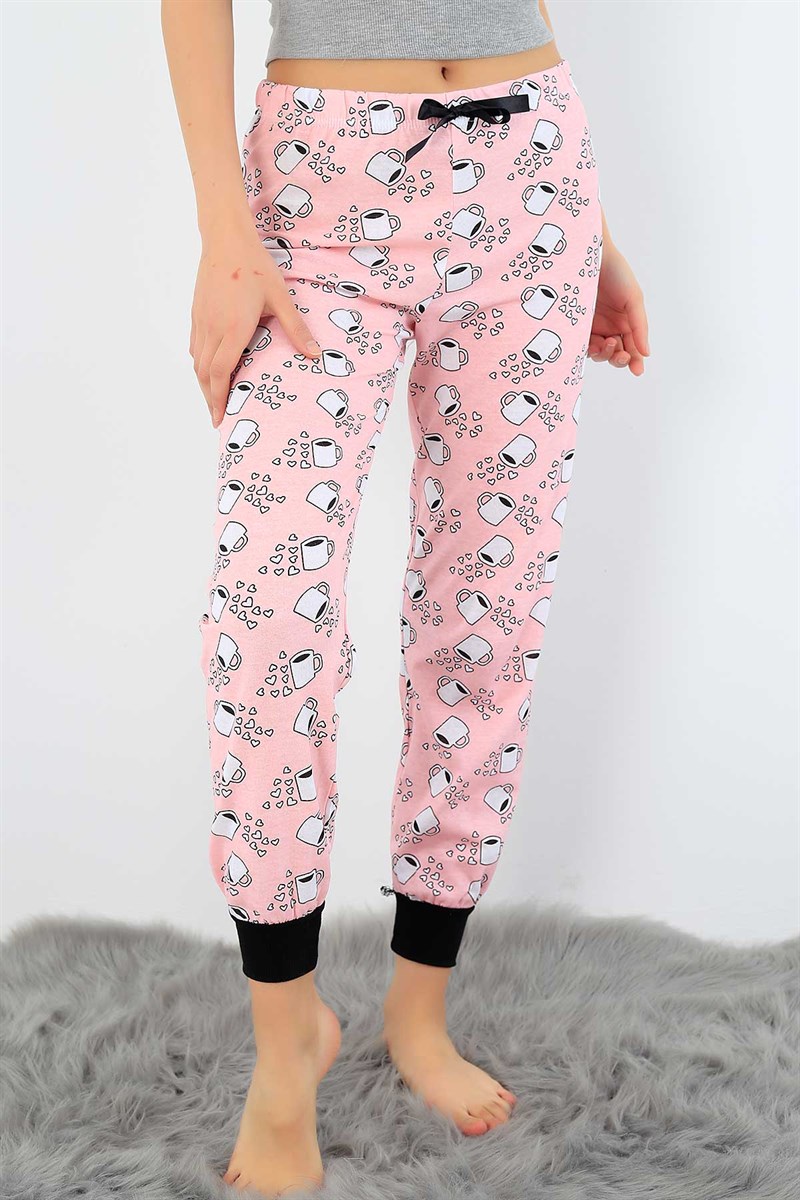 Baskılı Yazlık Bayan Pijama Altı 32508