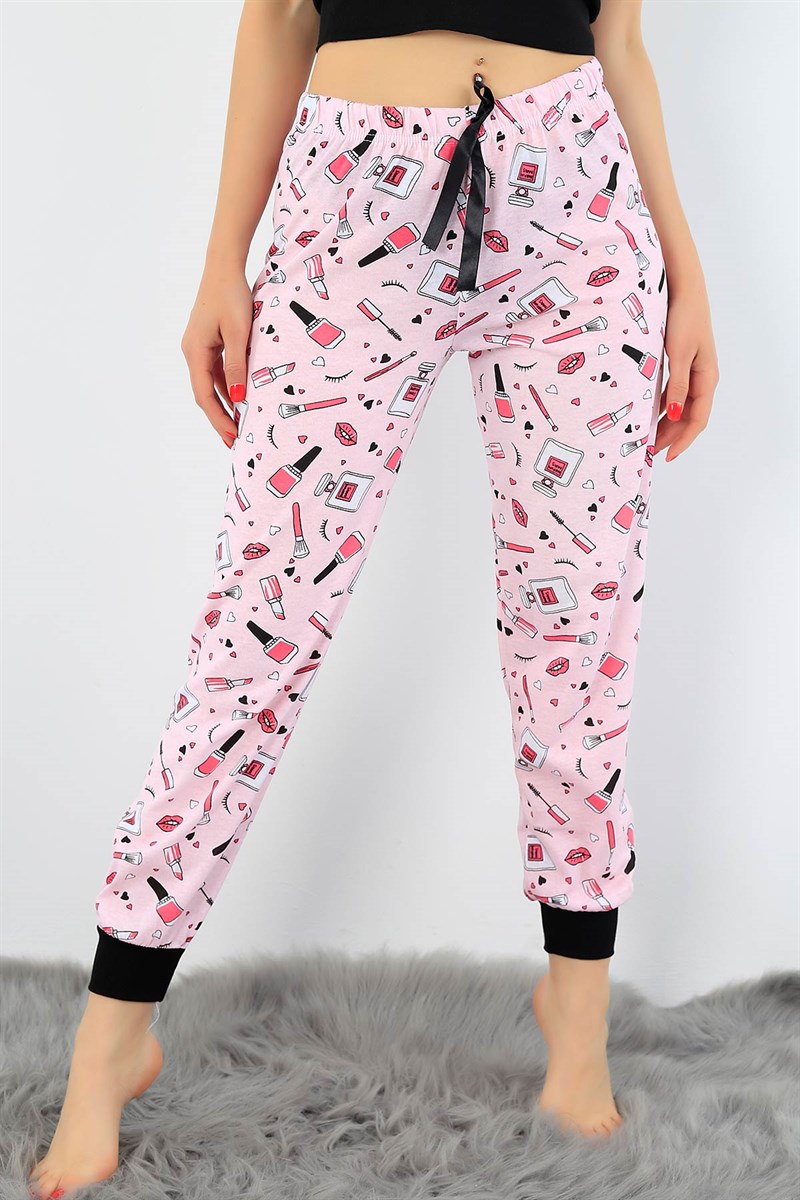 Baskılı Yazlık Bayan Pijama Altı 32509