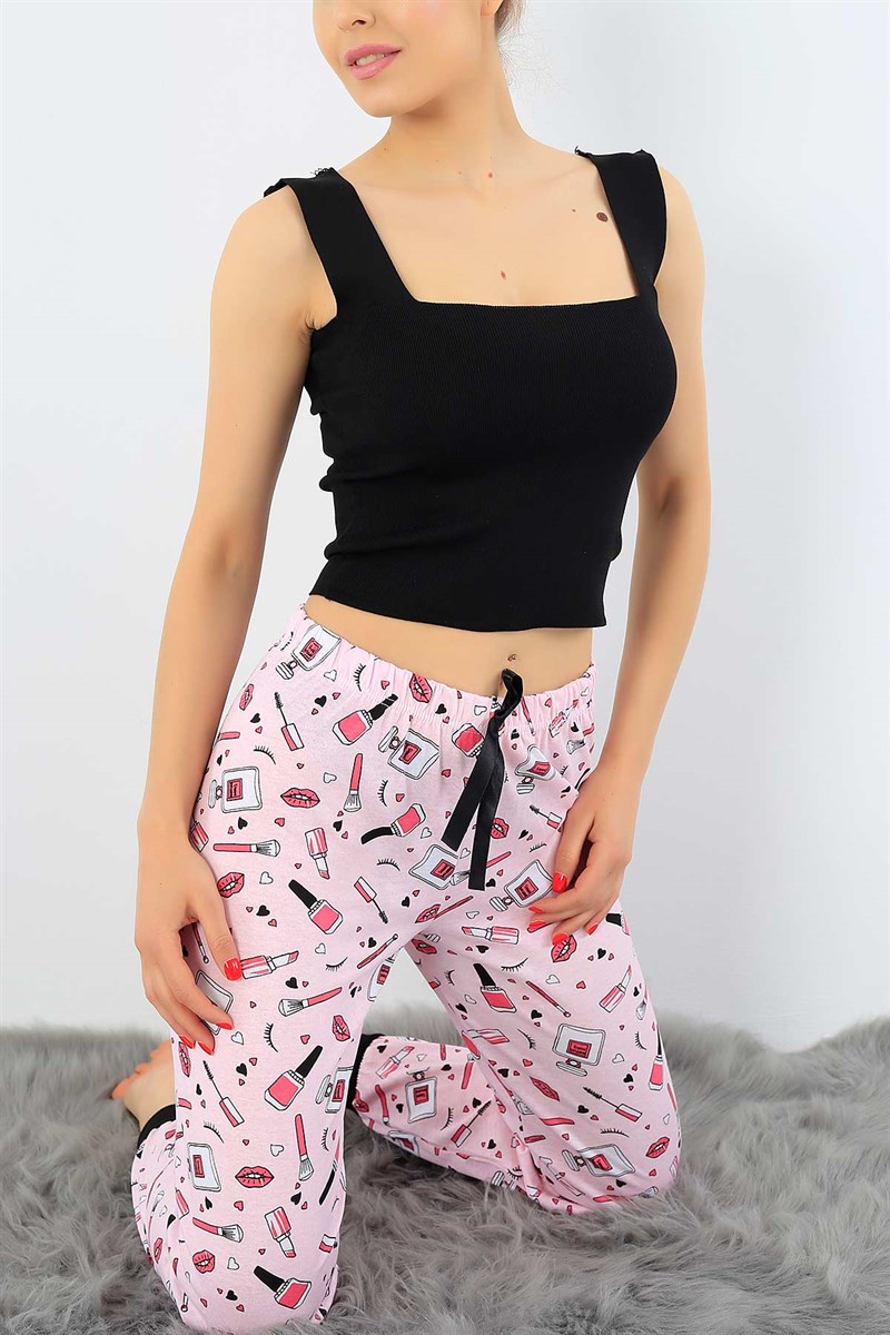 Baskılı Yazlık Bayan Pijama Altı 32509