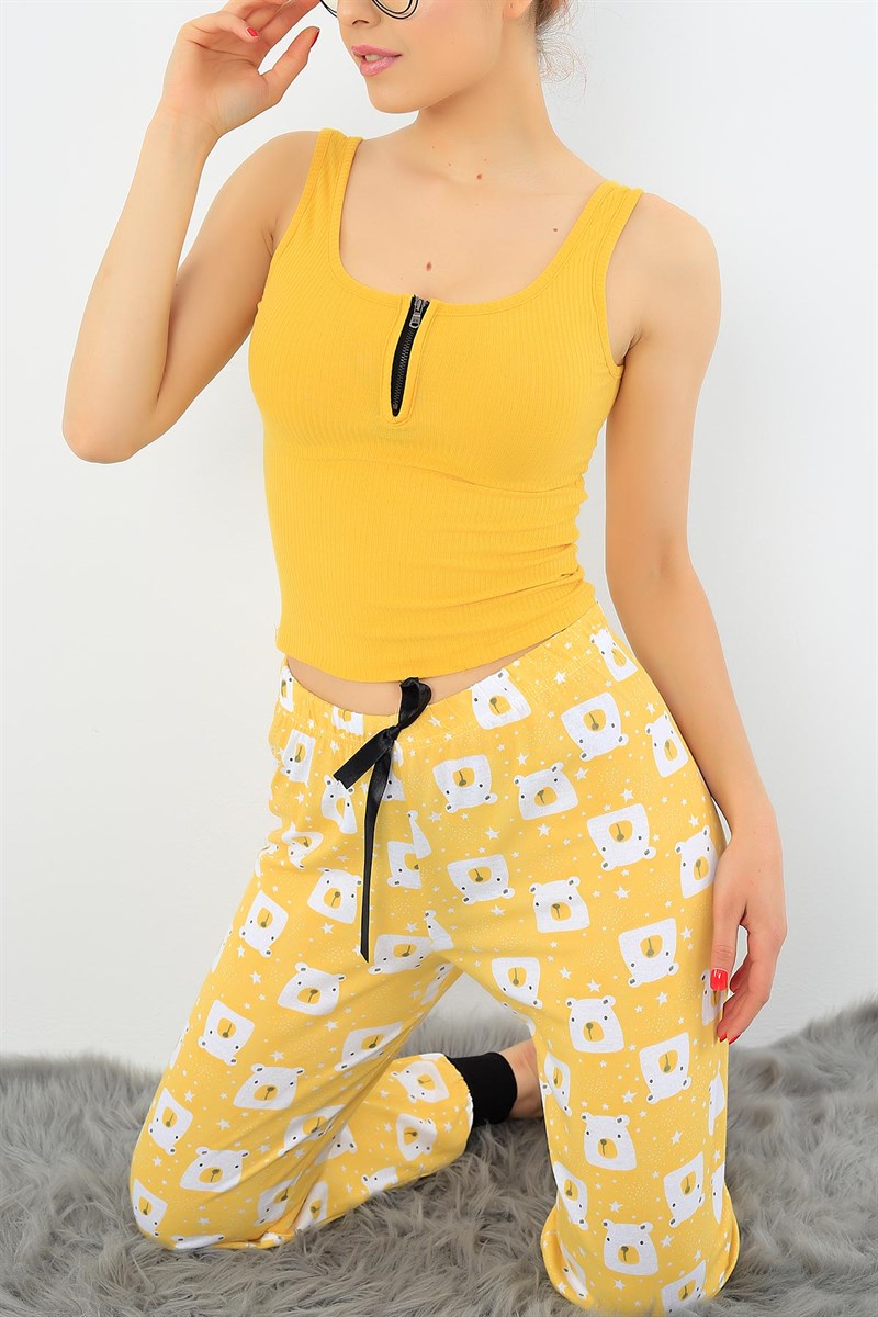 Baskılı Yazlık Bayan Pijama Altı 32532