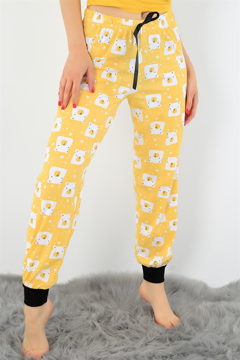 Baskılı Yazlık Bayan Pijama Altı 32532