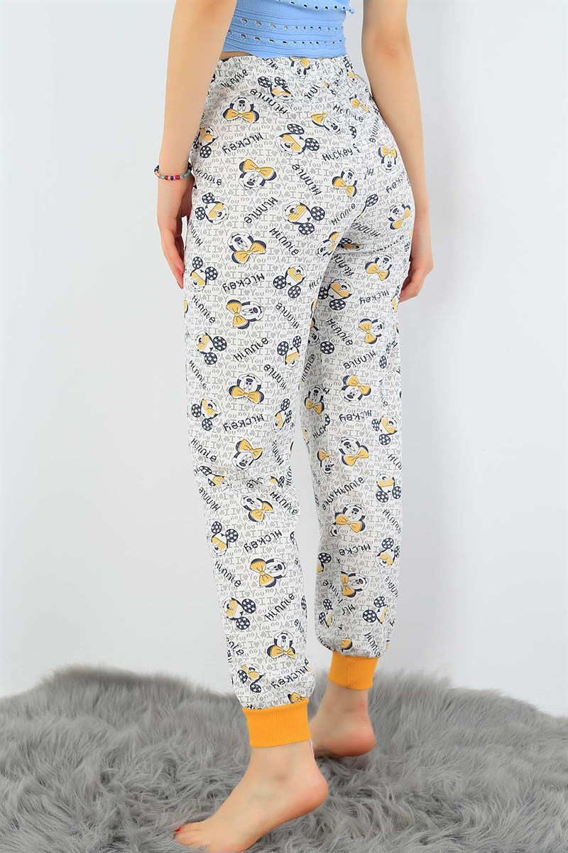 Baskılı Yazlık Bayan Pijama Altı 32536