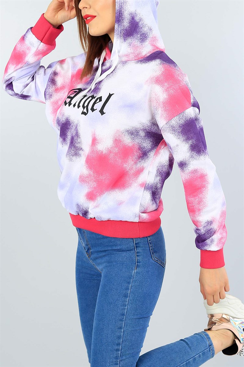 Batik Desenli Likralı Bayan Sweat 40551