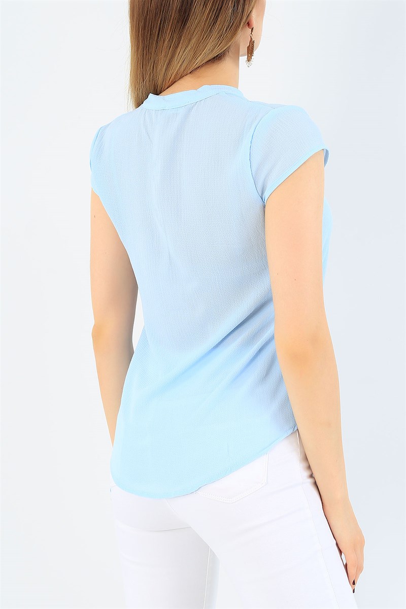 Bebe Mavi Krinkıl Bluz 36927