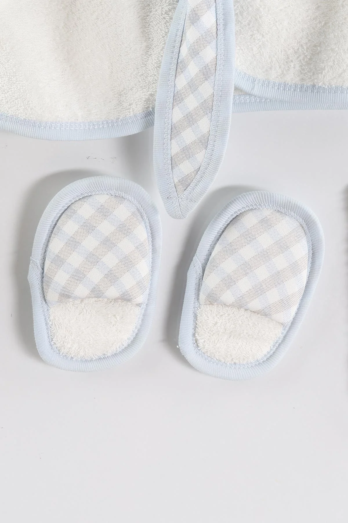 Bebe Mavisi (0-12 Ay) Prince Nakışlı 4'lü Erkek Bebek Bornoz Seti 465815